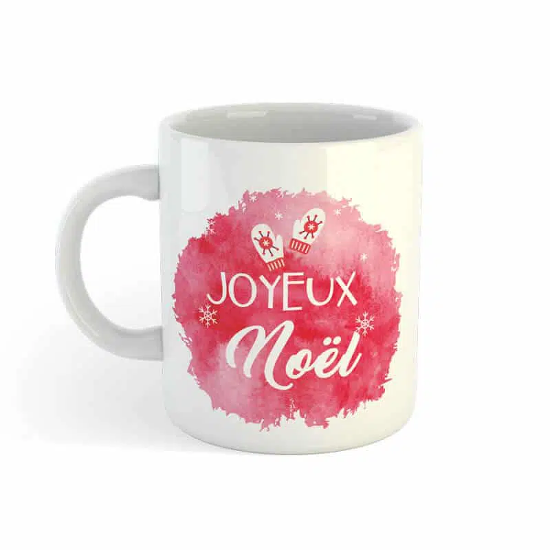 Mug “Joyeux Noël” – Bonhomme de neige