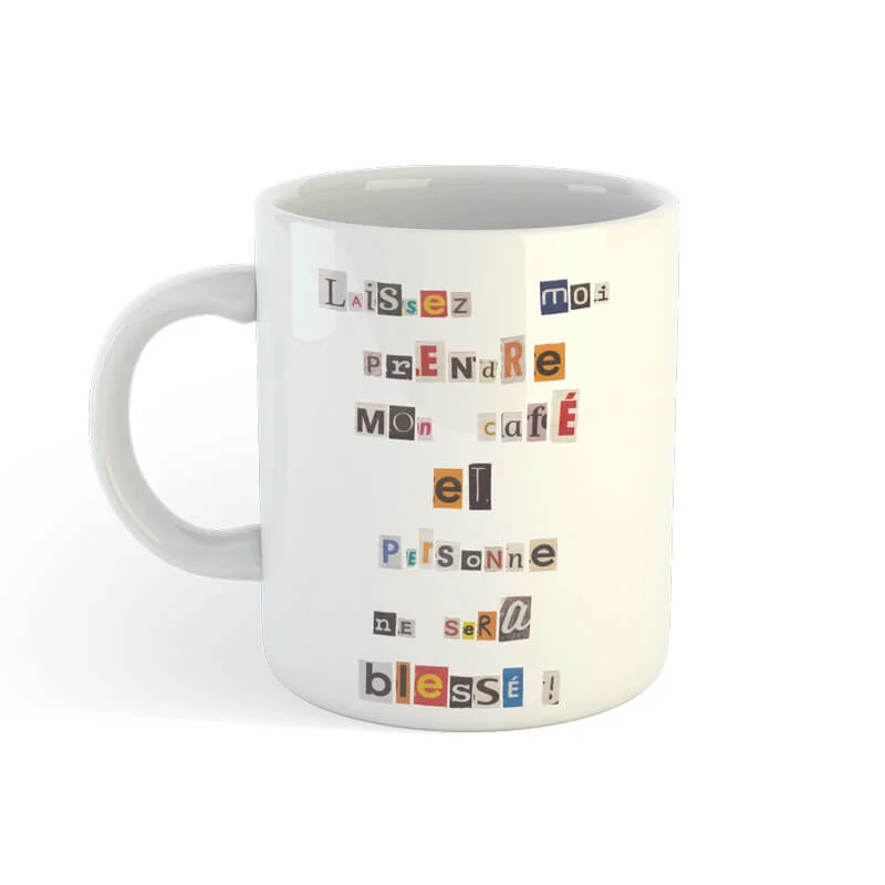Mug lettre anonyme
