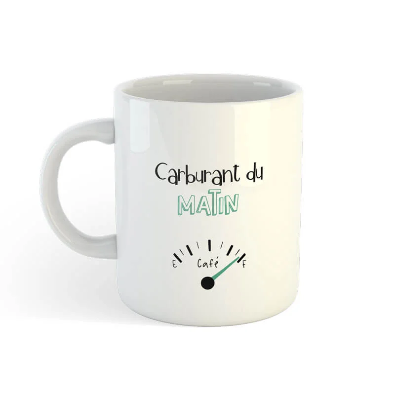 Mug "Carburant du matin" années 80