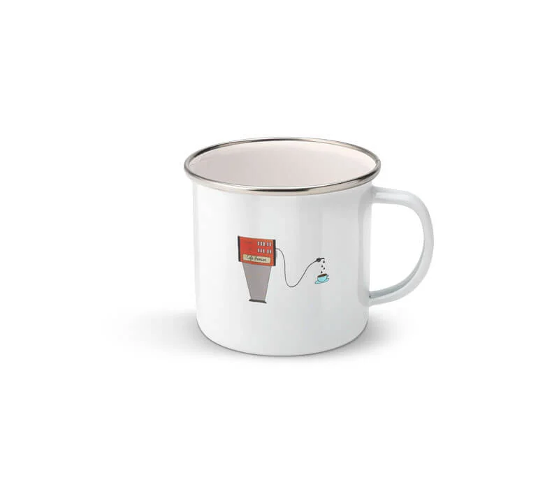 Mug "Carburant du matin" années 80