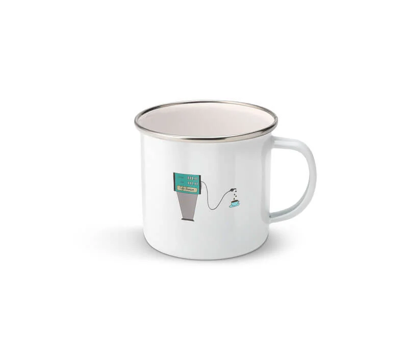 Mug "Carburant du matin" années 80