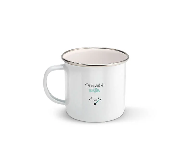 Mug "Carburant du matin" années 80