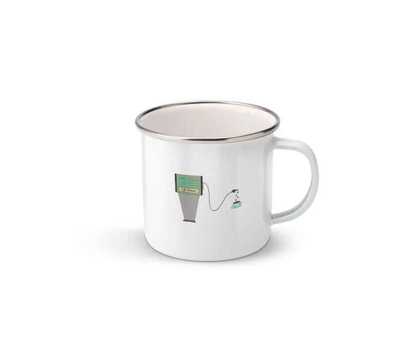 Mug "Carburant du matin" années 80