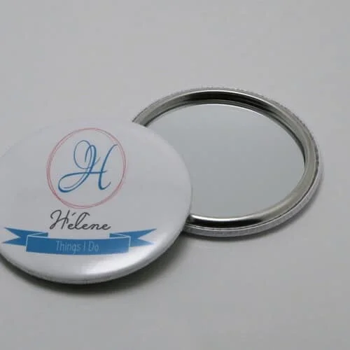 Badge miroir de poche