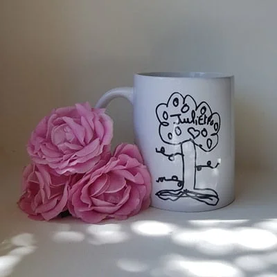 Mug Je t'aime maman avec dessin enfant