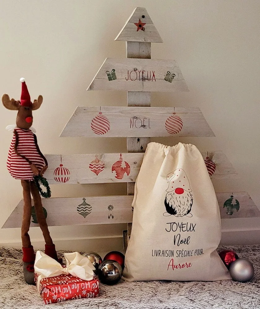 hotte de Noël personnalisée Gnome